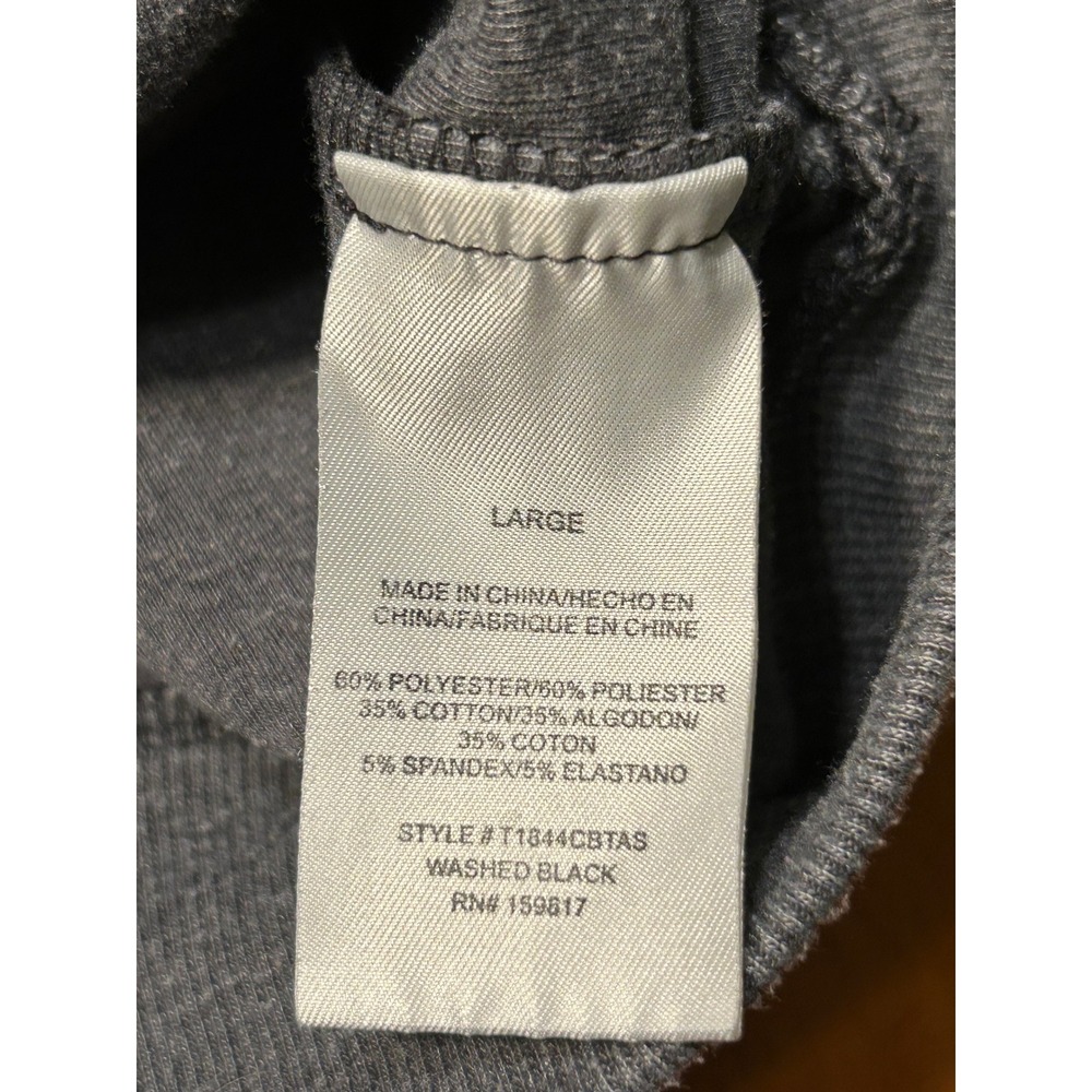 Altard State Ribbed Sweatshirt Large Grey Raglan Crew Neck Pullover - Picture 7 of 10